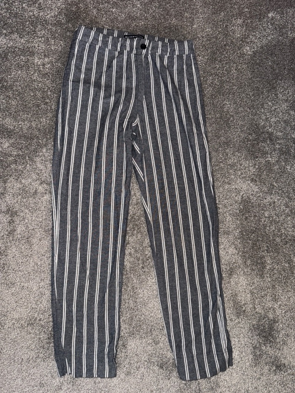Striped Trousers grey and White (small)
